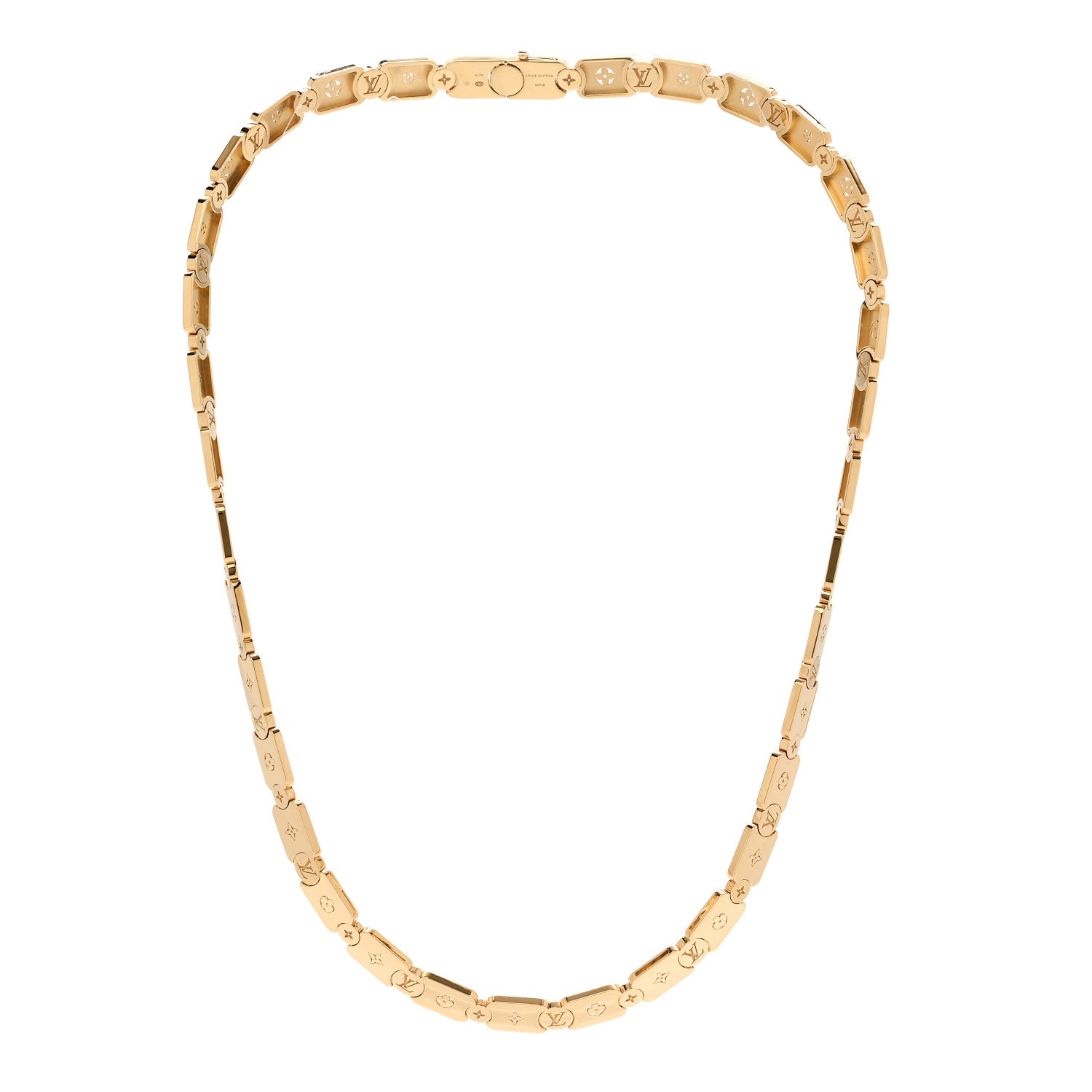 Louis Vuitton 18K Yellow Gold Les Gastons Vuitton Gourmette Necklace