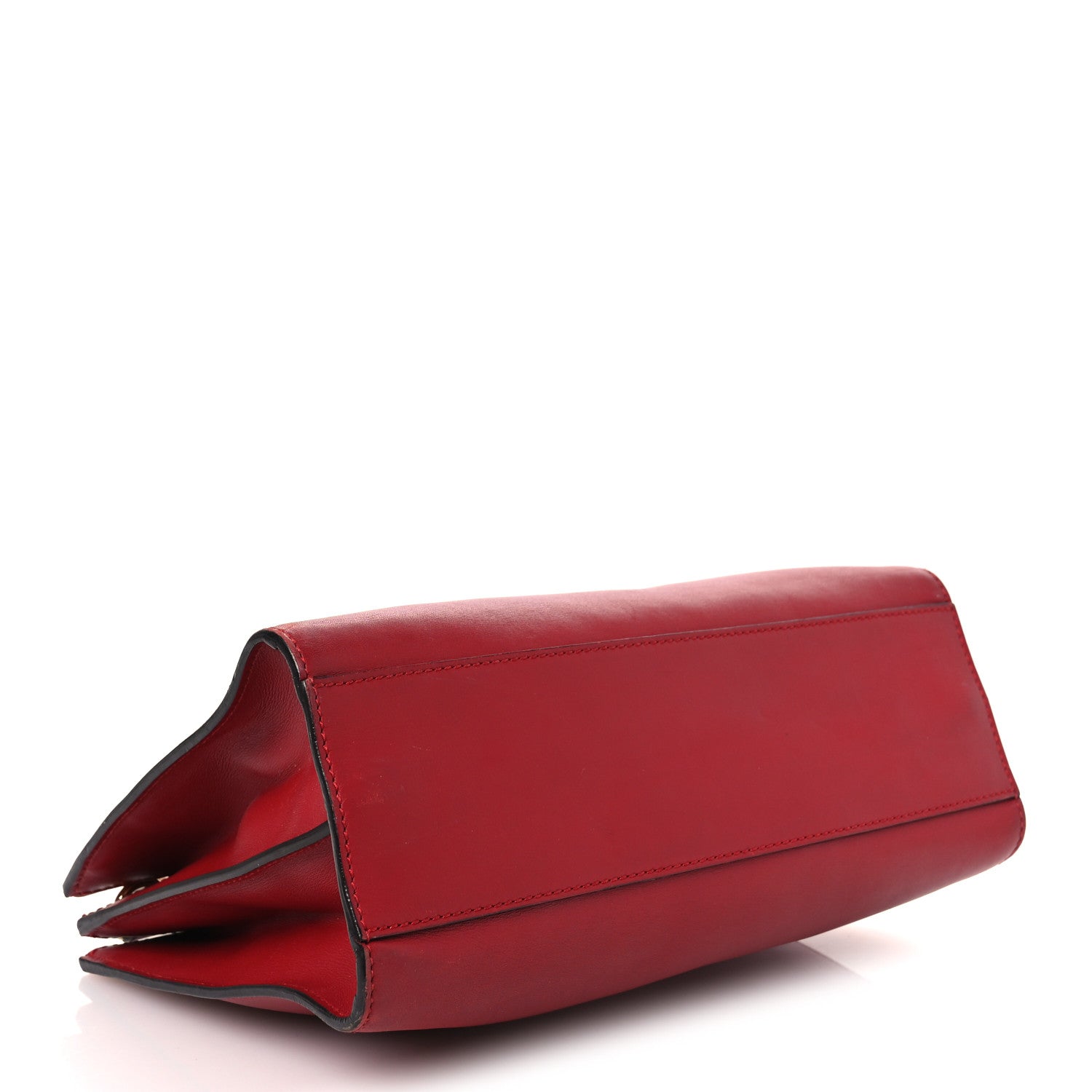 Gucci Nappa Bamboo Web Small Nymphaea Top Handle Bag Hibiscus Red