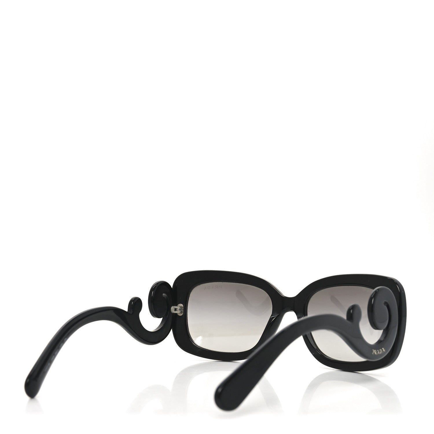 Prada Acetate Baroque Sunglasses SPR 27O Black