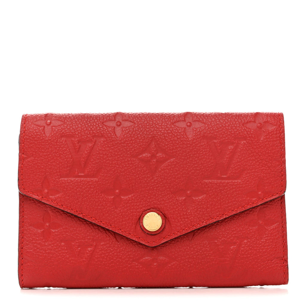 Louis Vuitton Empreinte Compact Curieuse Wallet Cherry