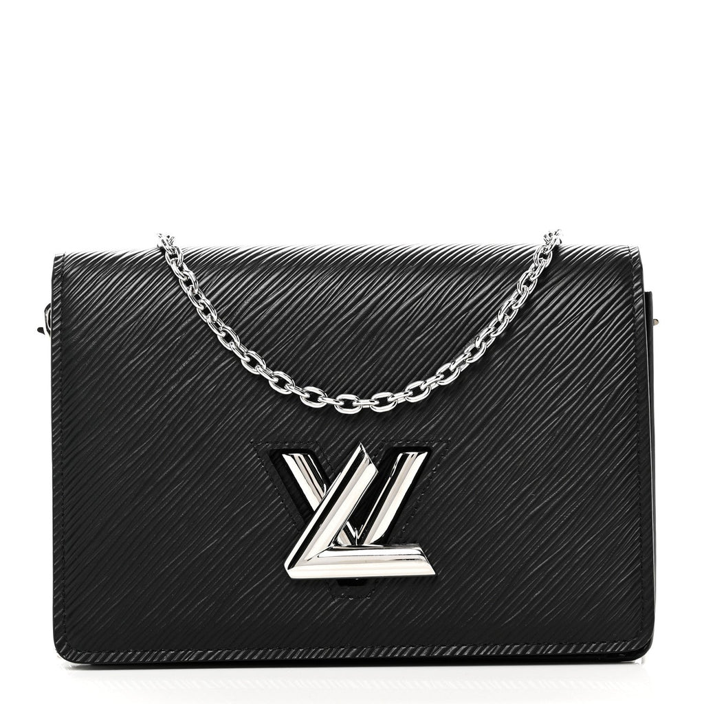 Louis Vuitton Epi Twist Belt Chain Wallet Black
