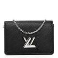 Louis Vuitton Epi Twist Belt Chain Wallet Black