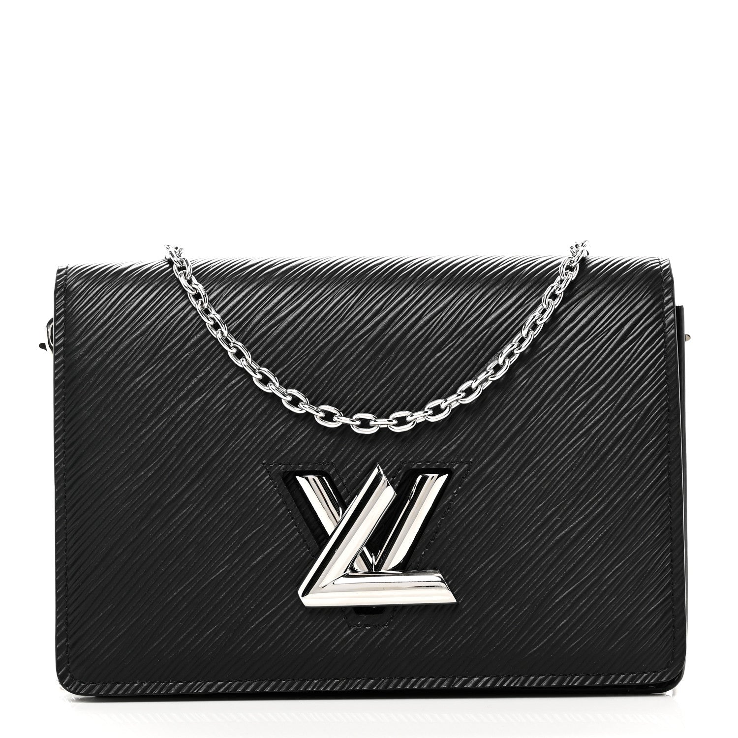 Louis Vuitton Epi Twist Belt Chain Wallet Black
