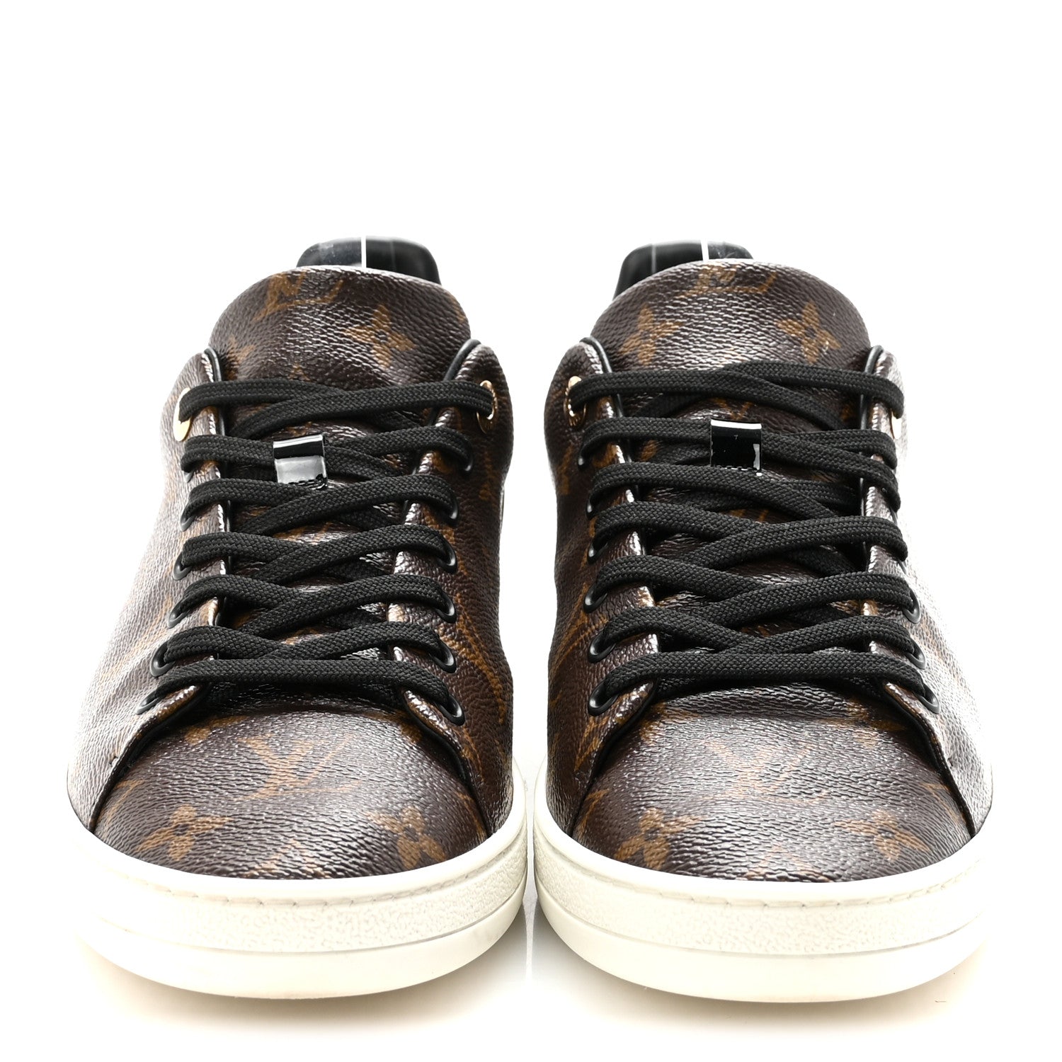 Louis Vuitton Patent Monogram Frontrow Sneakers 42