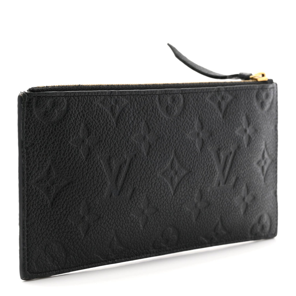 Louis Vuitton Empreinte Felicie Chain Wallet Zippered Insert Black