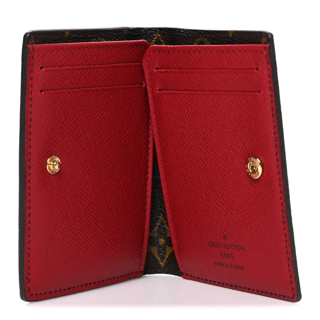 Louis Vuitton Monogram Compact Marie Wallet Rouge