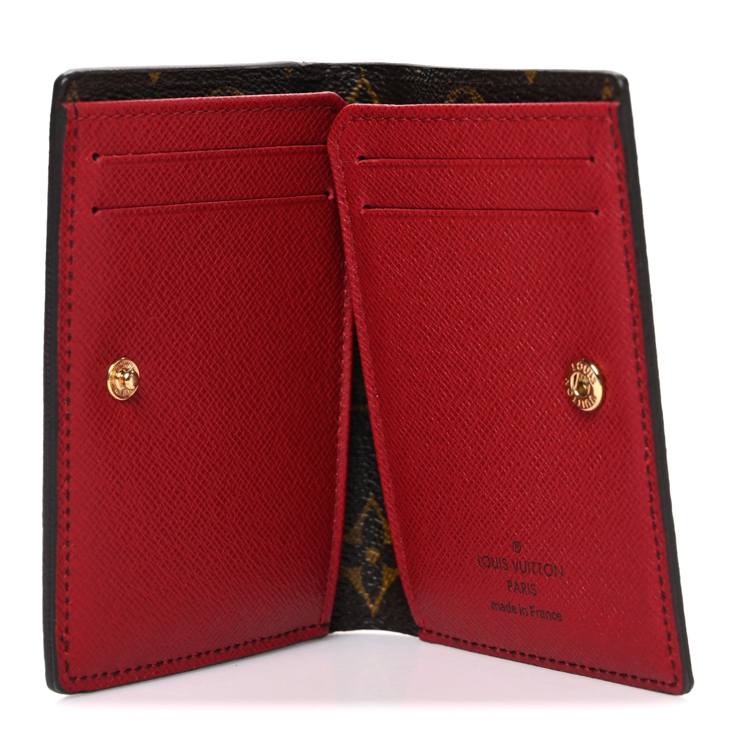 Louis Vuitton Monogram Compact Marie Wallet Rouge