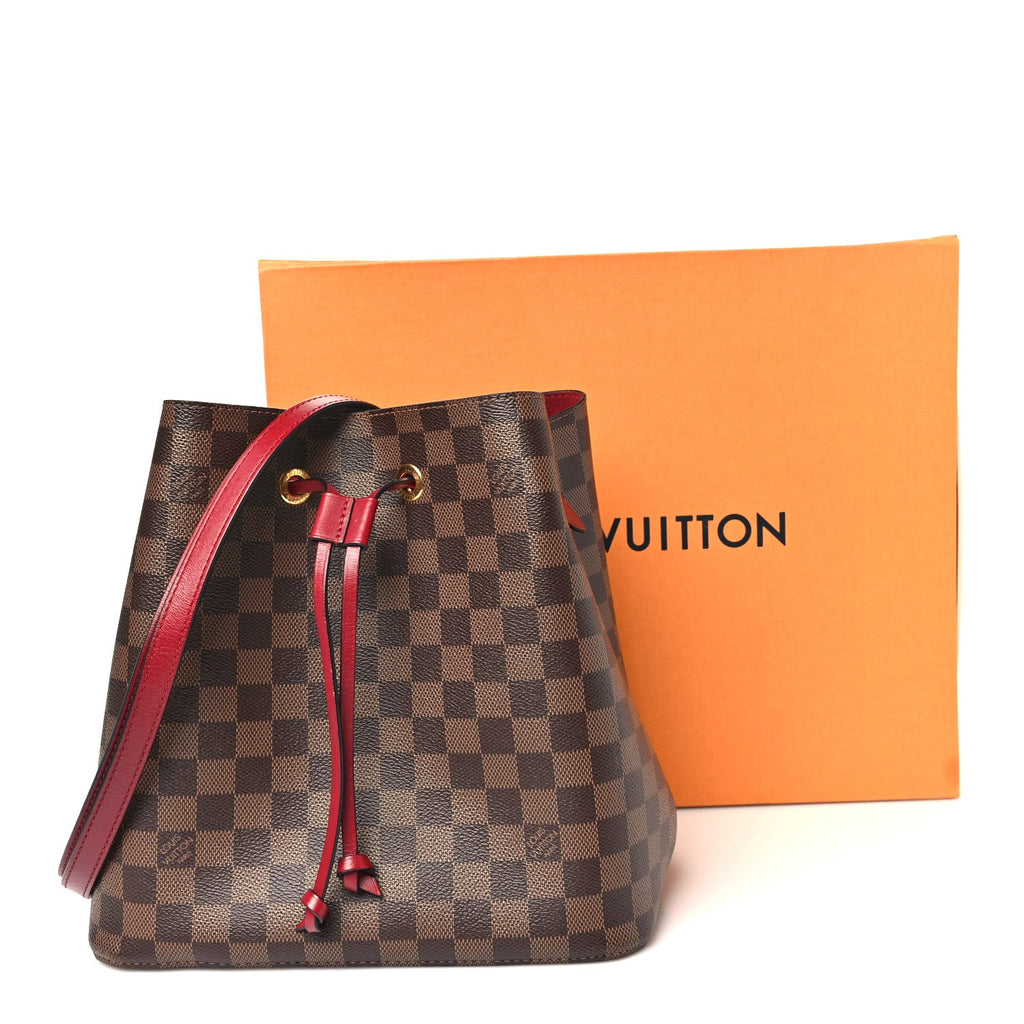 Louis Vuitton Damier Ebene Neonoe MM  Cherry Berry