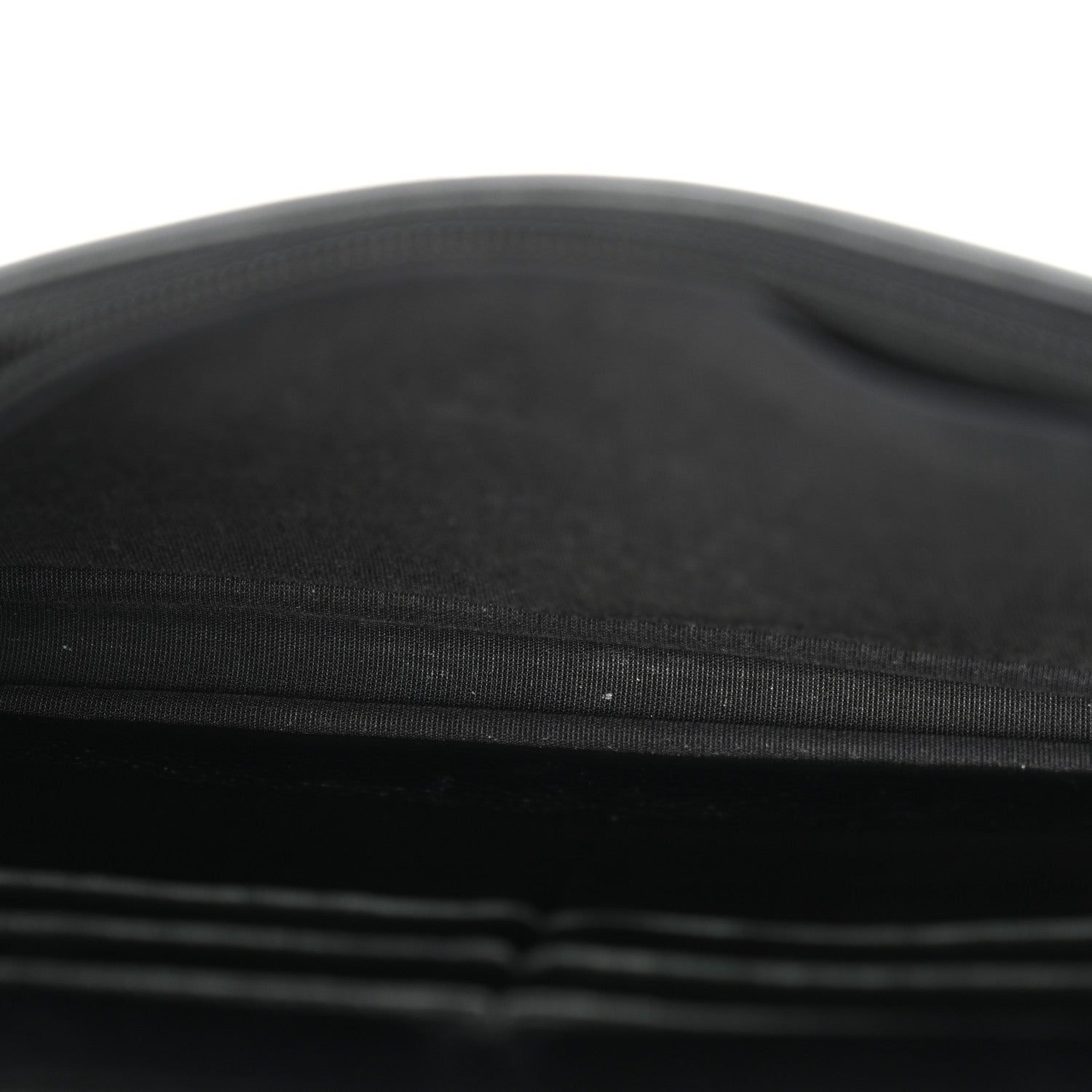 Chanel Patent CC Compact Wallet on Chain WOC Black