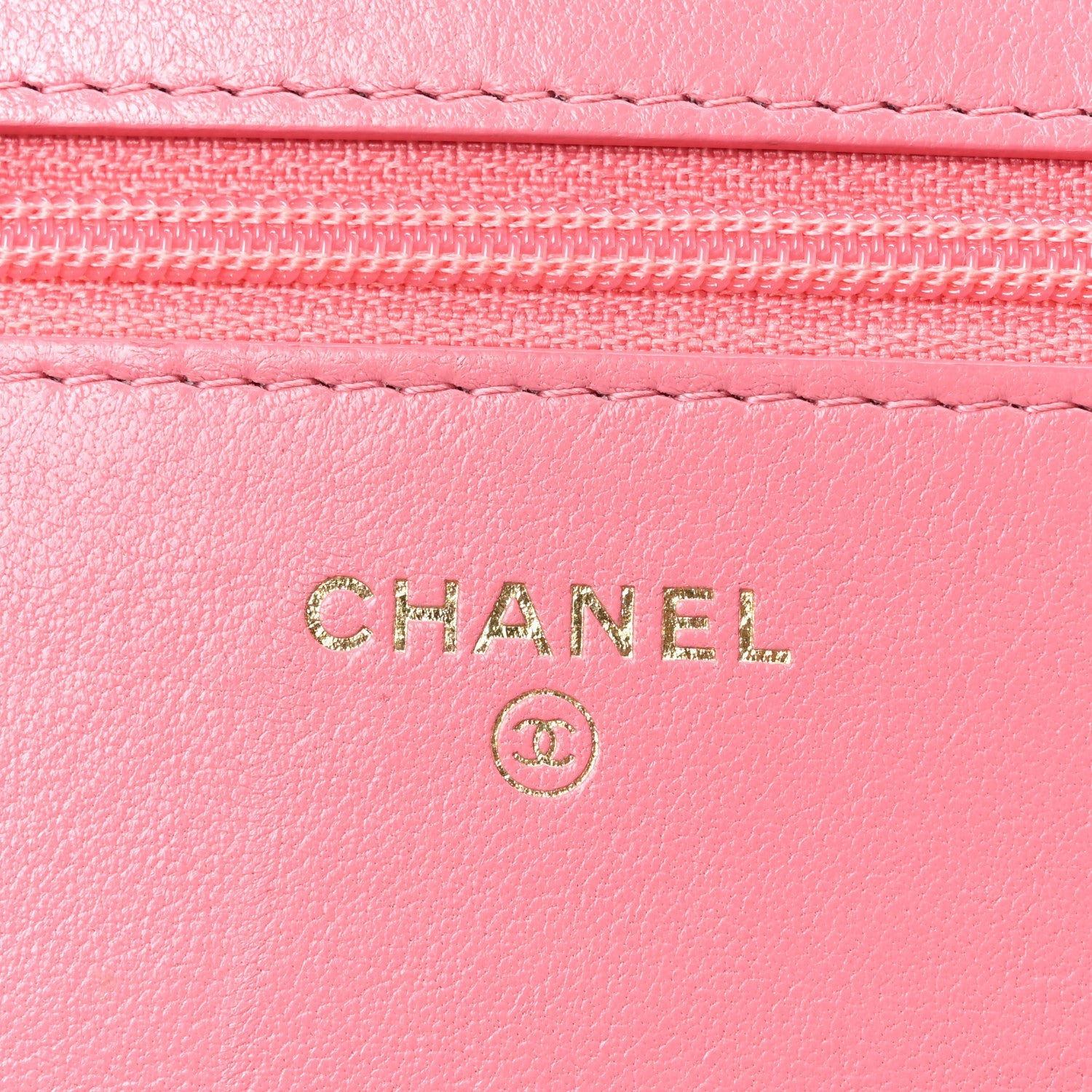Chanel Lambskin Quilted Chanel 19 Wallet On Chain WOC Pink