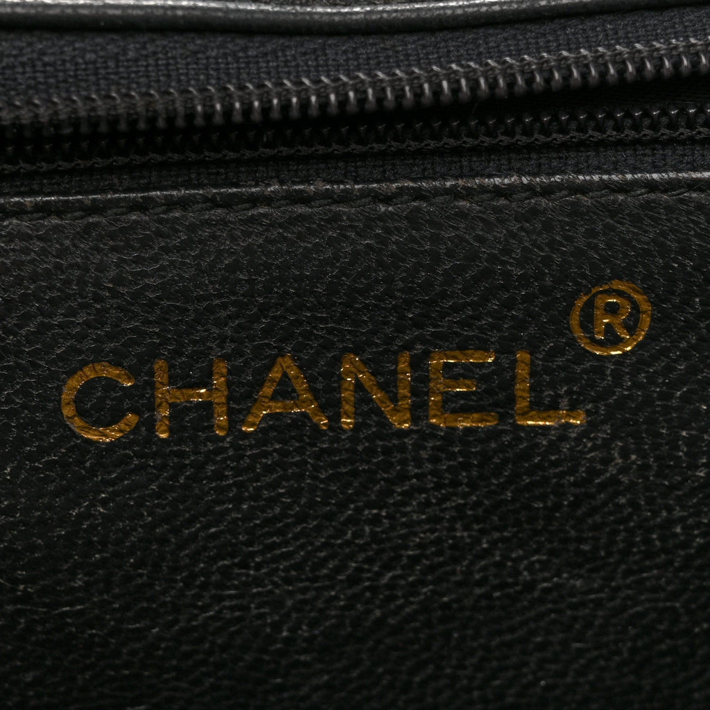 Chanel Lambskin Quilted Diamond CC Flap Black