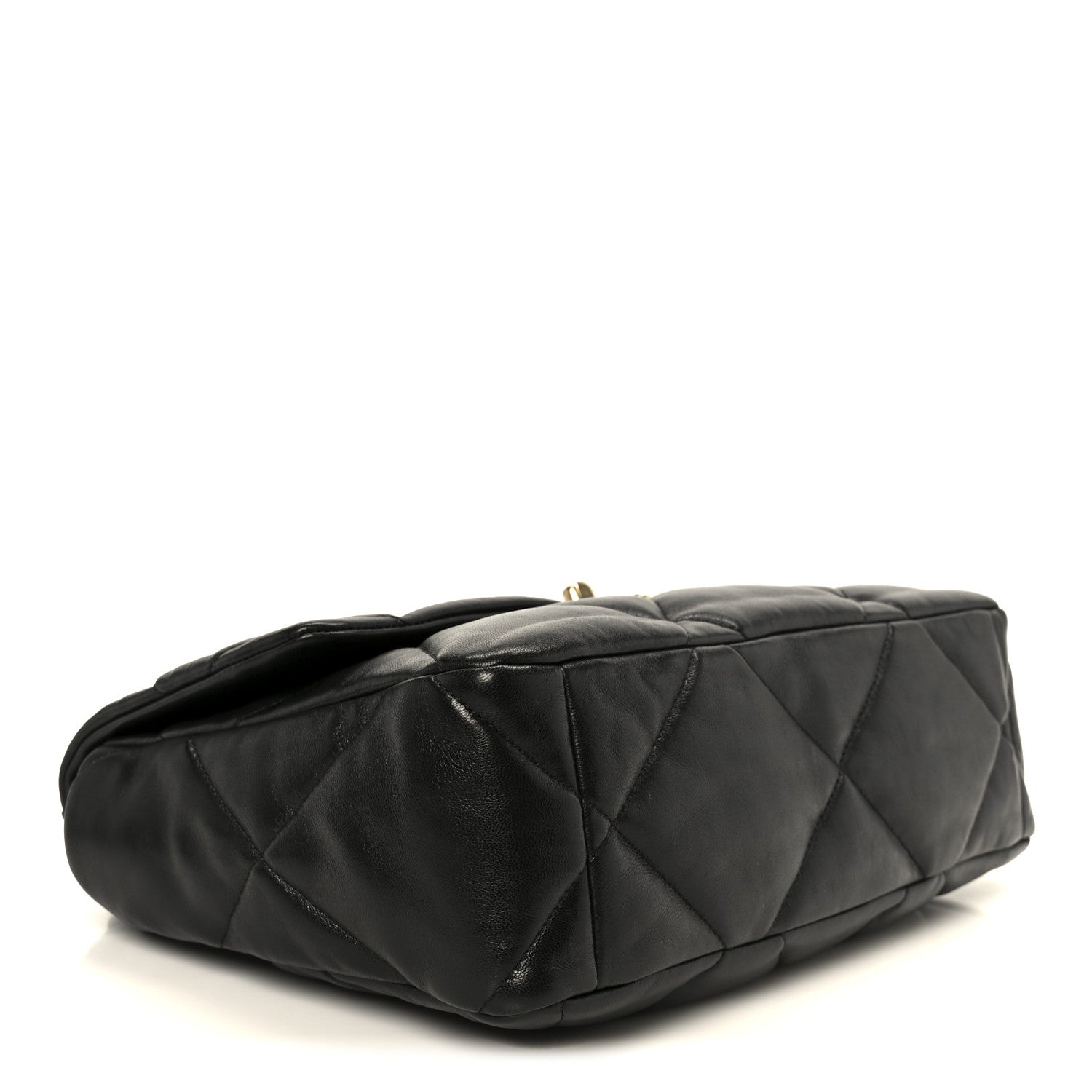Chanel Lambskin Quilted Large Chanel 19 Flap Black