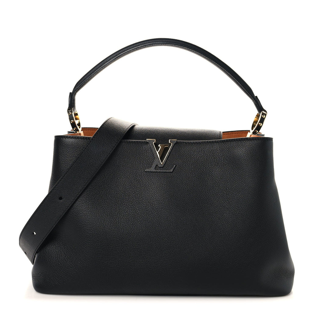 Louis Vuitton Taurillon Capucines GM Souple Black