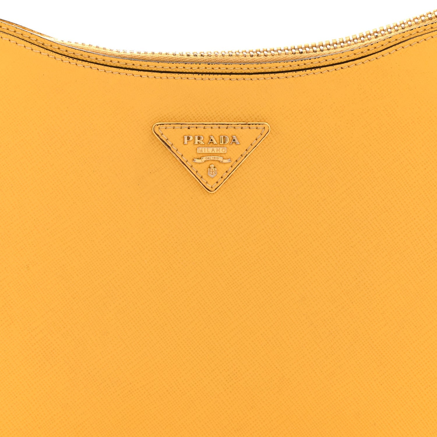 Prada Saffiano Lux Shoulder Bag Soleil