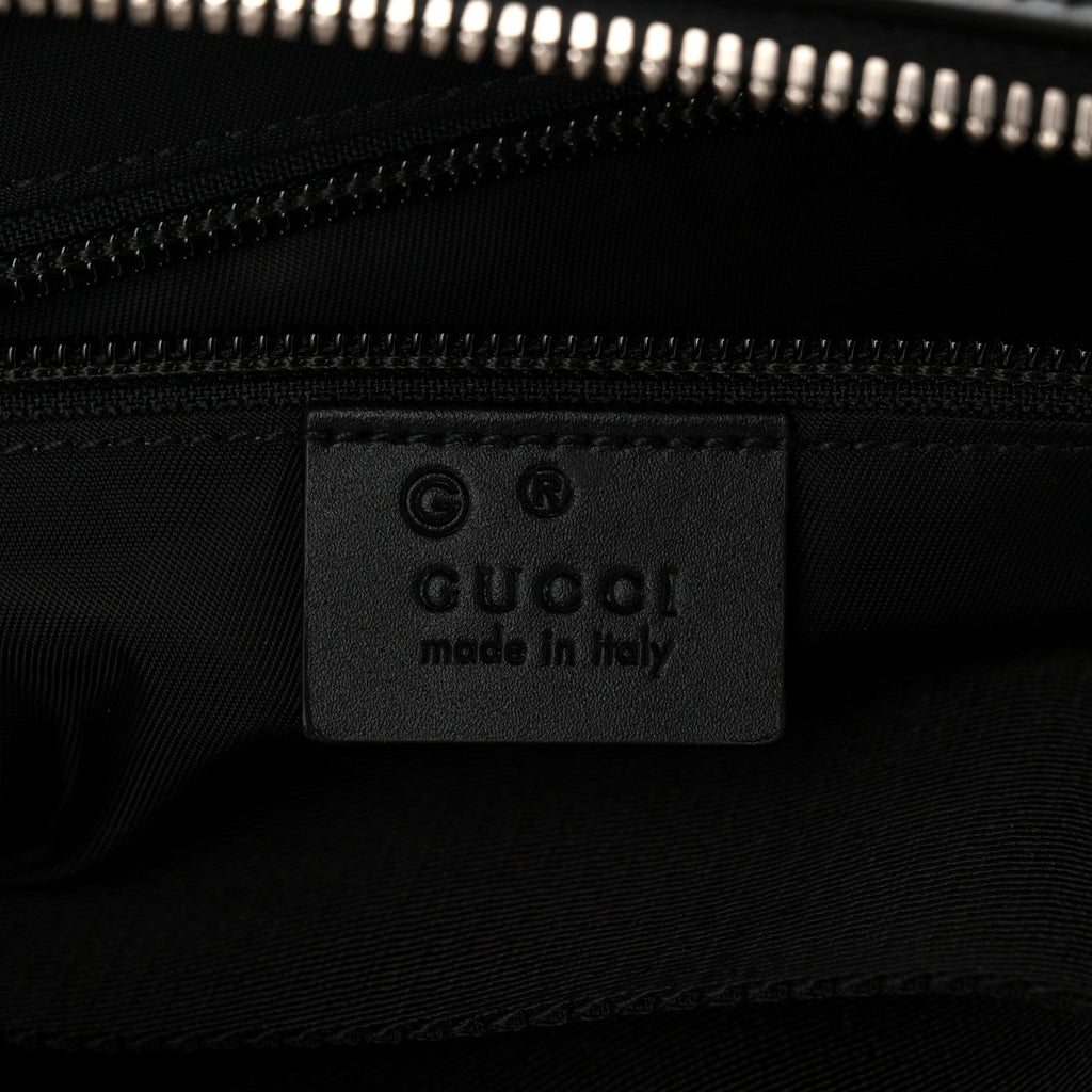 Gucci Techno Canvas Web Top Handle Shoulder Bag Black