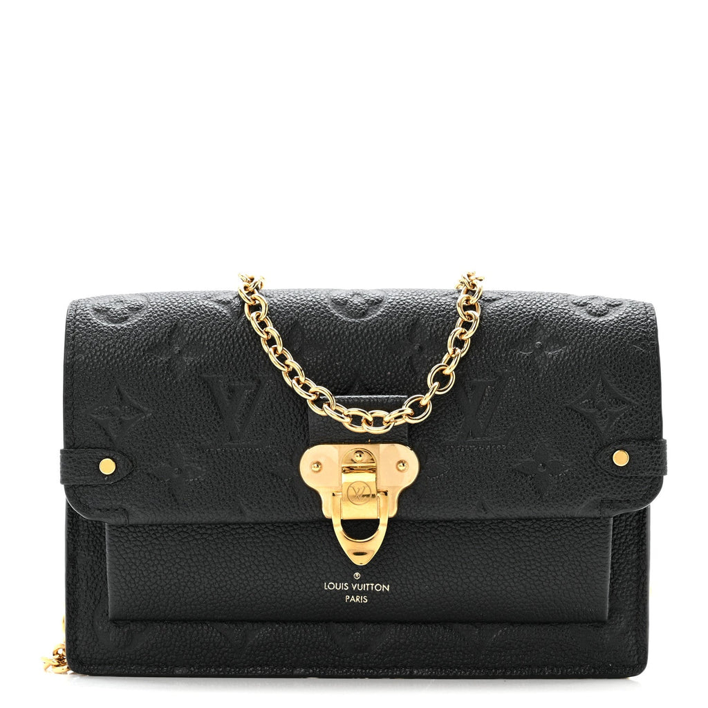 Louis Vuitton Empreinte Vavin Chain Wallet Black
