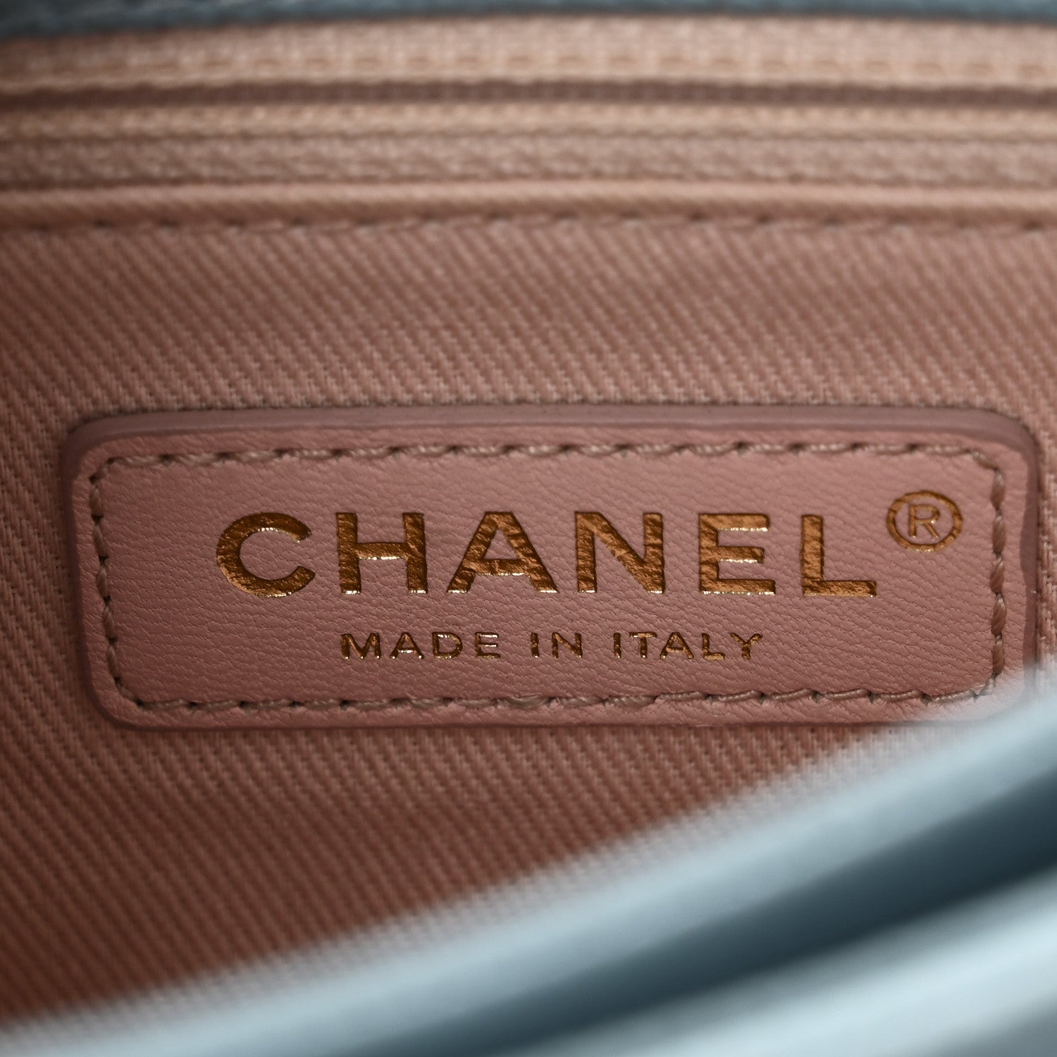 Chanel Grained Calfskin Quilted Small Cuba Top Handle Flap Blue