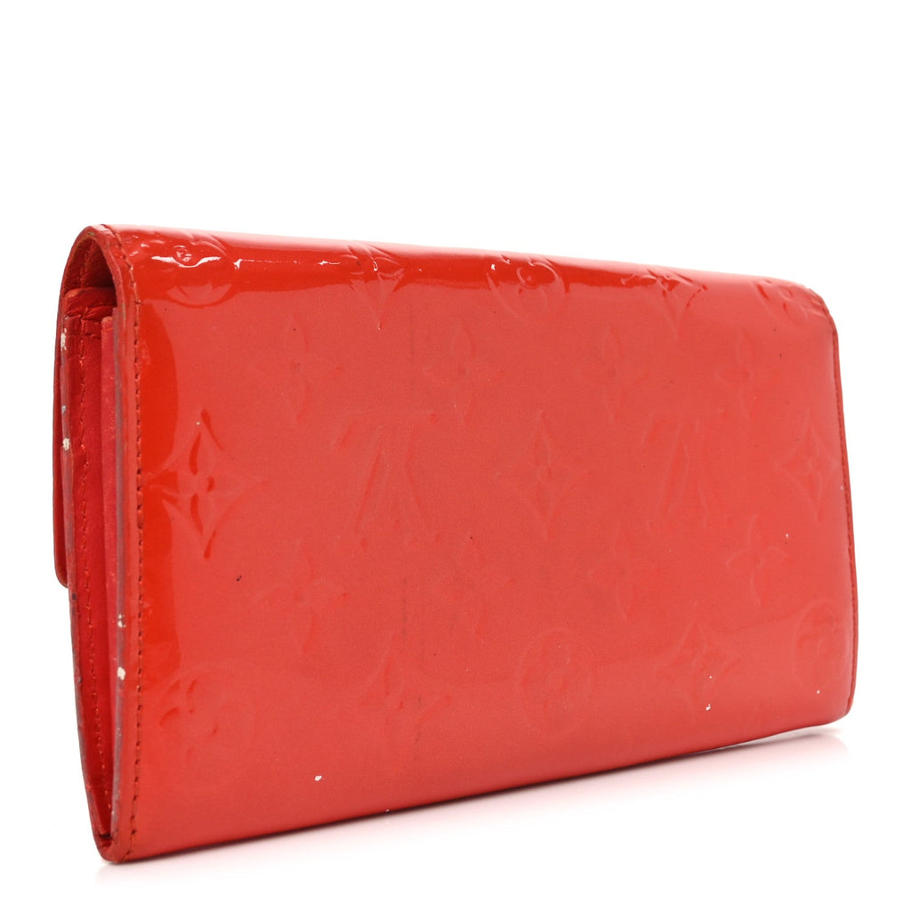 Louis Vuitton Vernis Sarah Wallet Rouge Grenadine