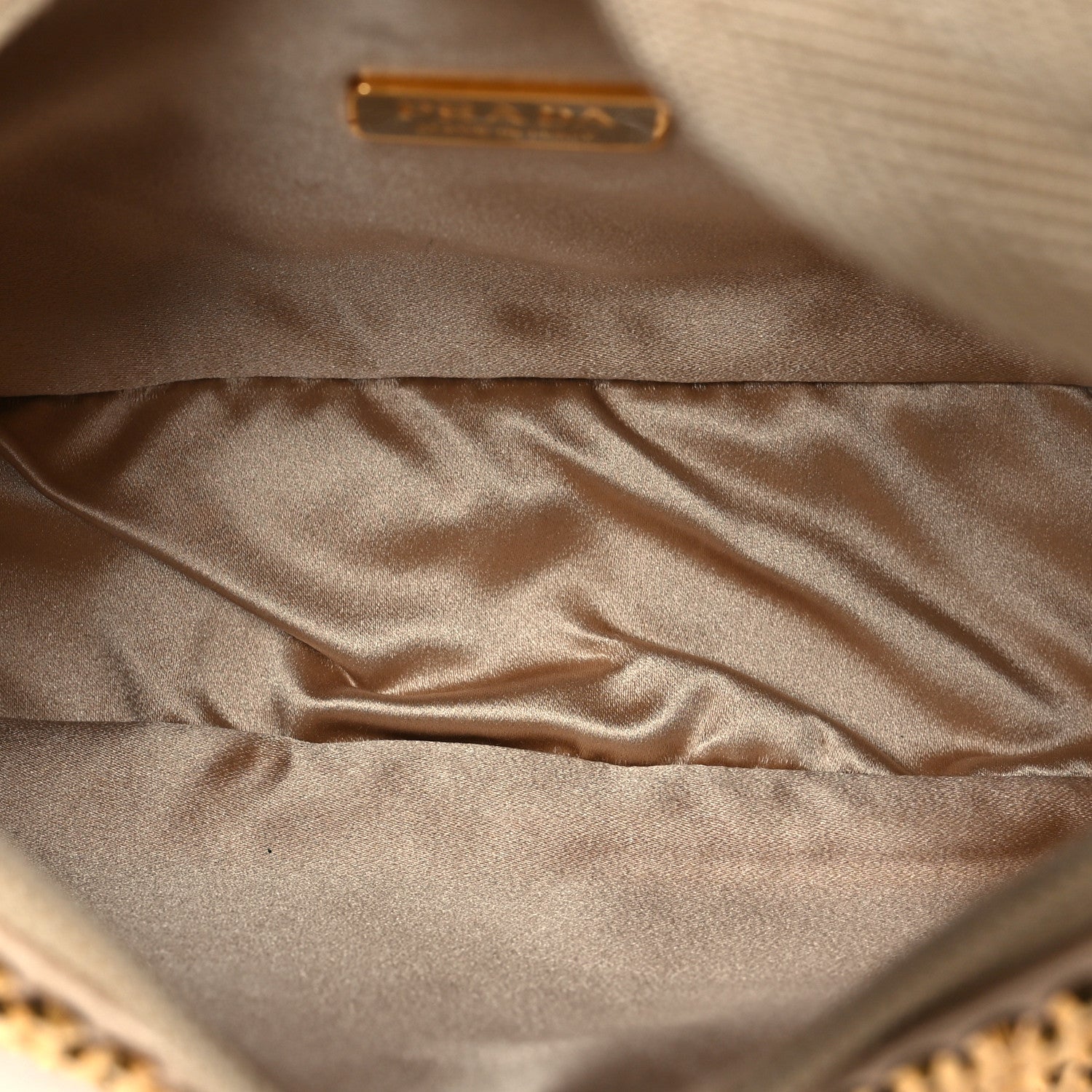 Prada Satin Crystal Mini Re-Edition 2000 Bag Platino