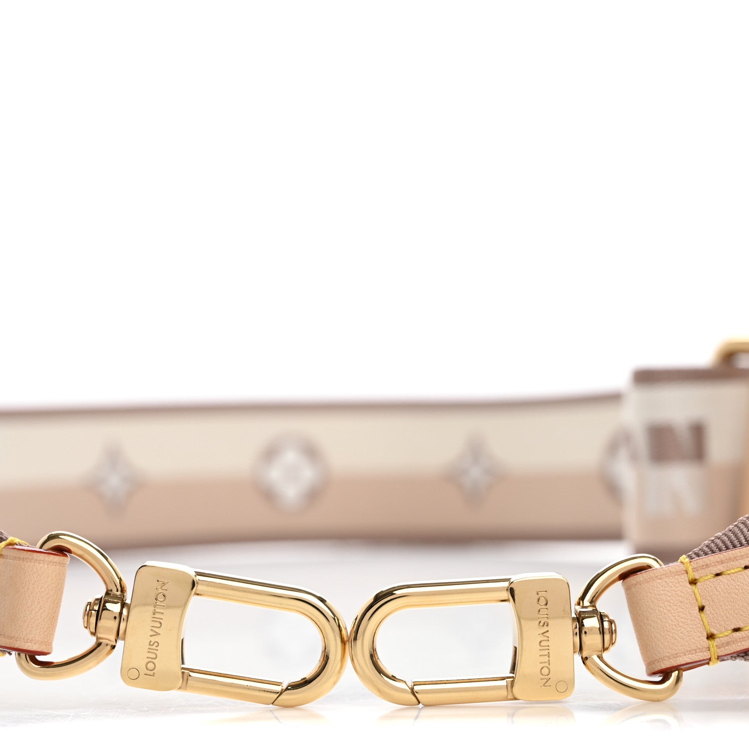 Louis Vuitton Jacquard Speedy Bandouliere 20 Shoulder Strap Beige