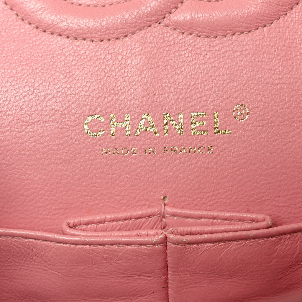 Chanel Caviar Quilted Medium Double Flap Pink