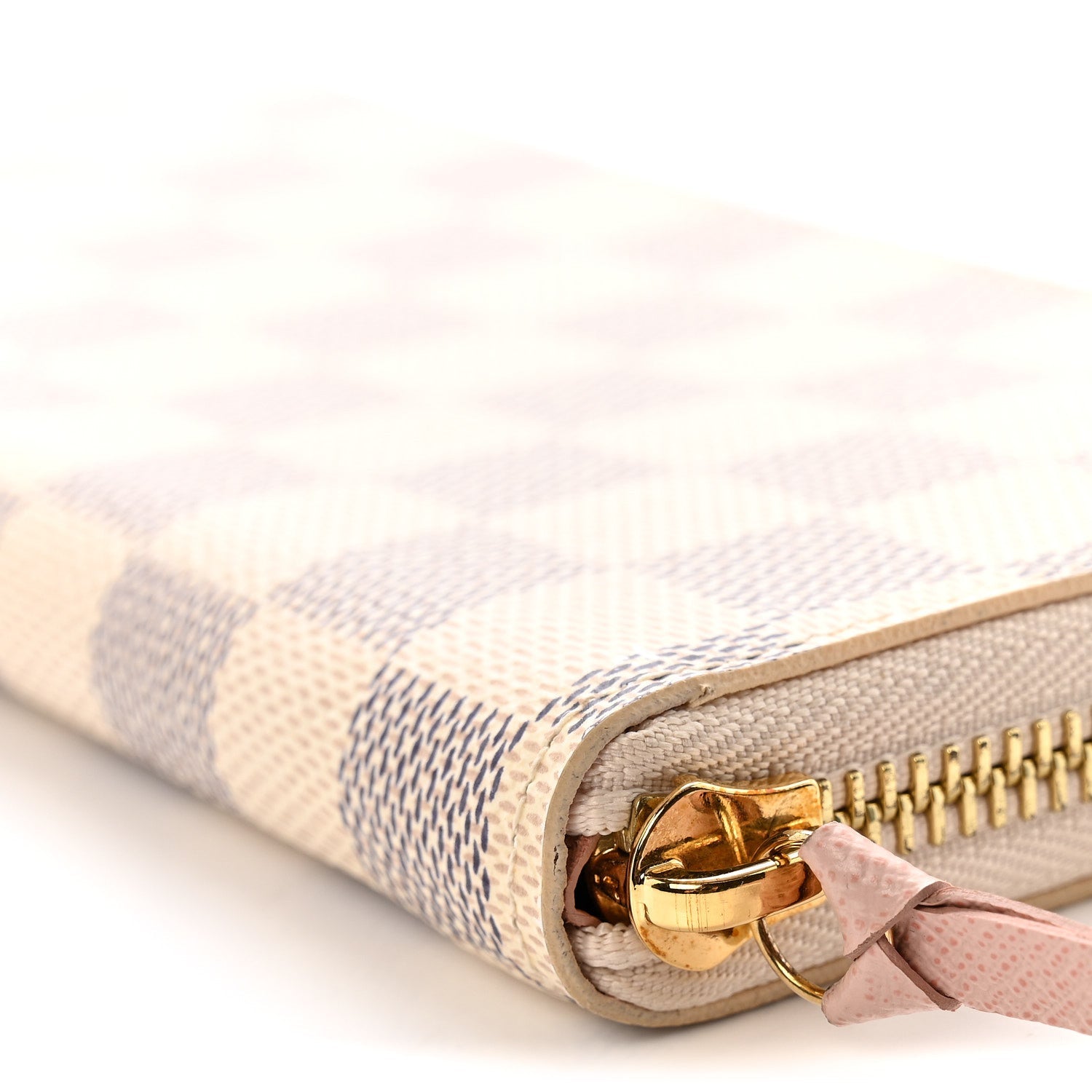 Louis Vuitton Damier Azur Clemence Wallet Rose Ballerine