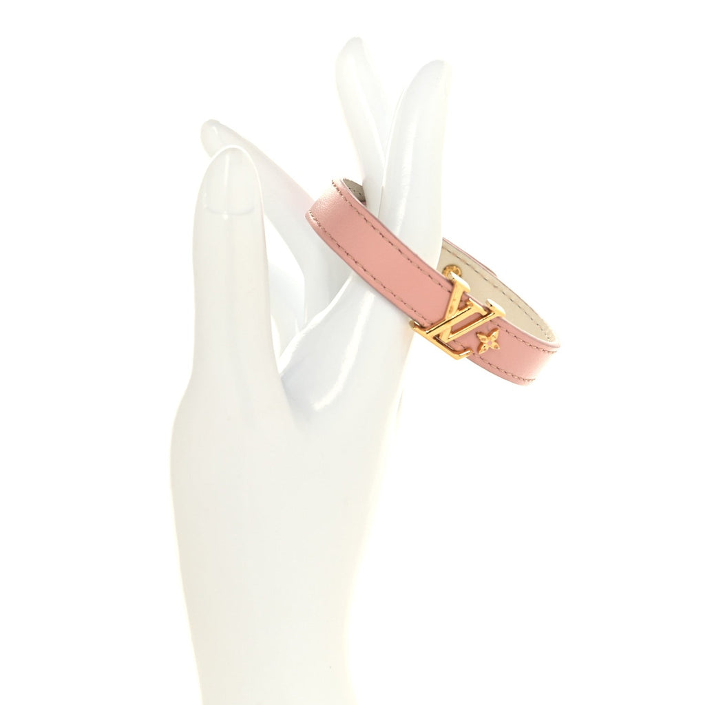 Louis Vuitton Calfskin Iconic Bracelet 17 Rose Poudre
