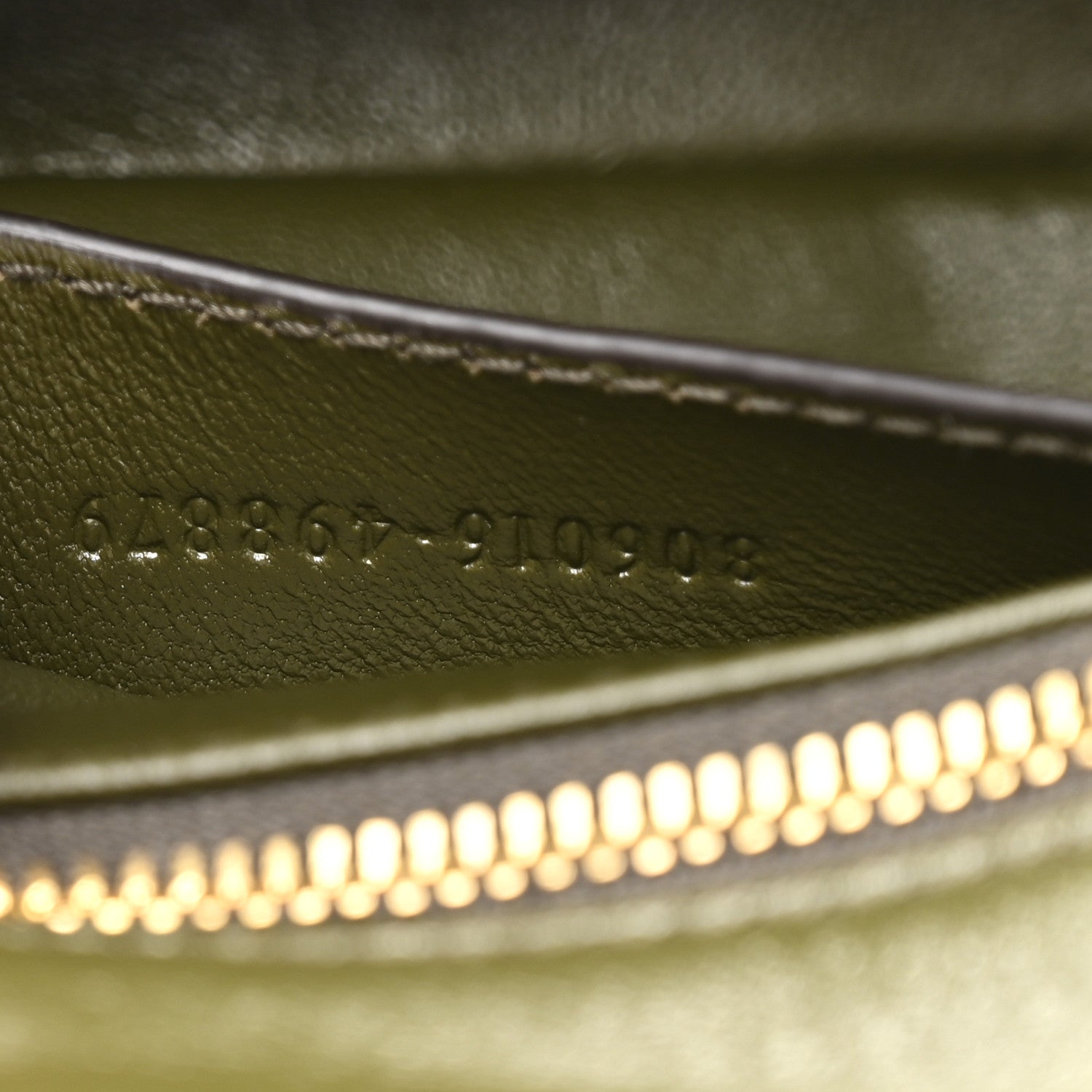 Gucci Lambskin Mini GG Milano Top Handle Shoulder Bag Green