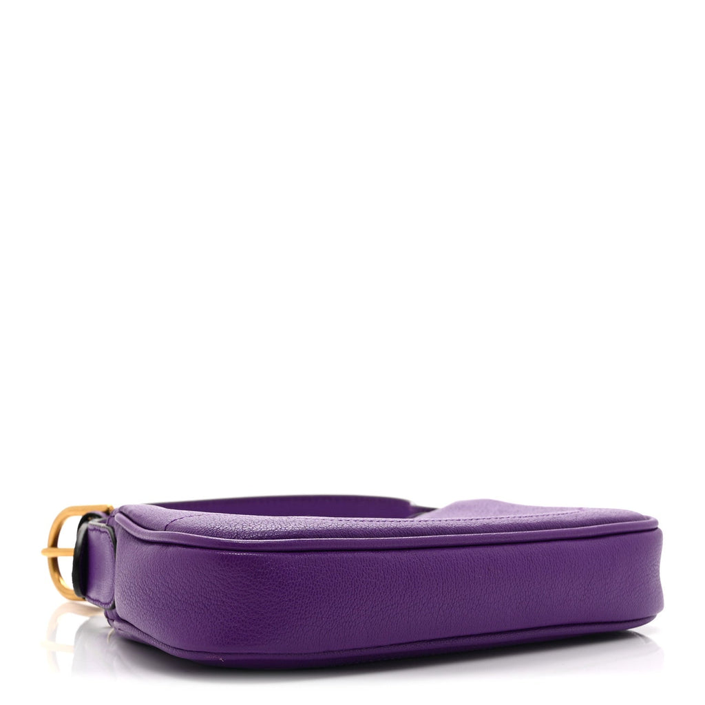 Gucci Goatskin Mini Aphrodite Shoulder Bag Shine Purple