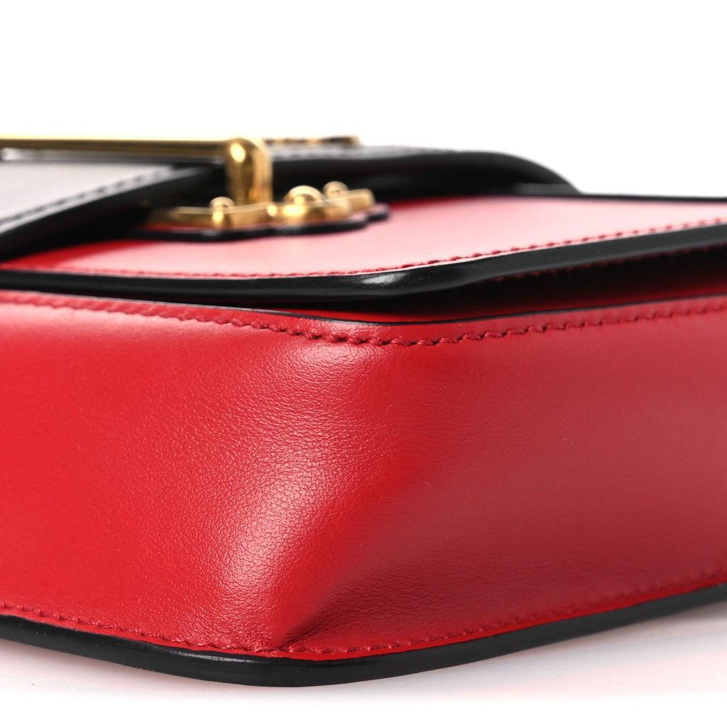 Prada Saffiano City Calf Cahier Belt Bag Fuoco Black