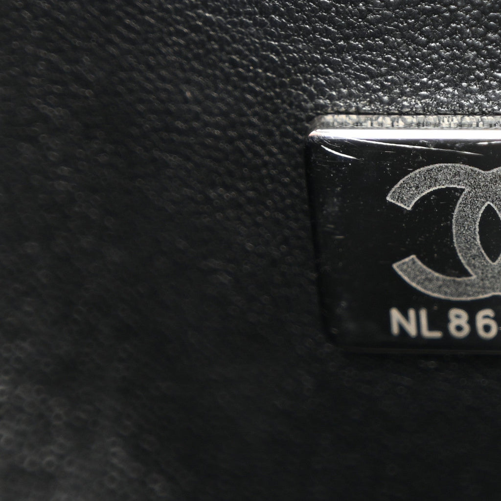 Chanel Lambskin Quilted Medium Double Flap So Black