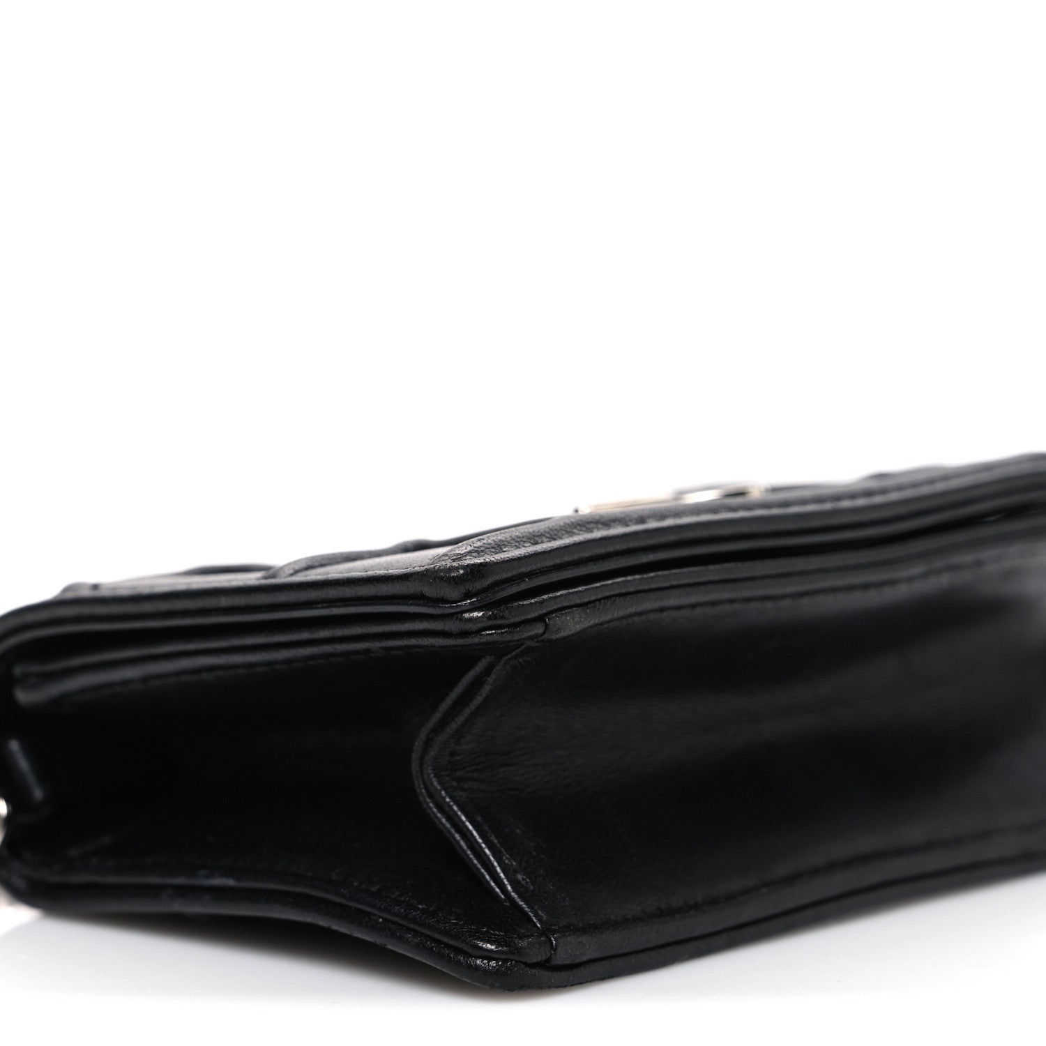 Christian Dior Lambskin Baby Diorama Flap Bag Black