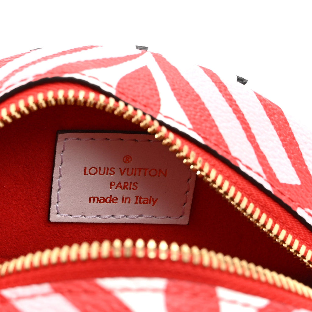 Louis Vuitton Monogram Giant Crafty Boite Chapeau Souple PM Rouge Rose Creme