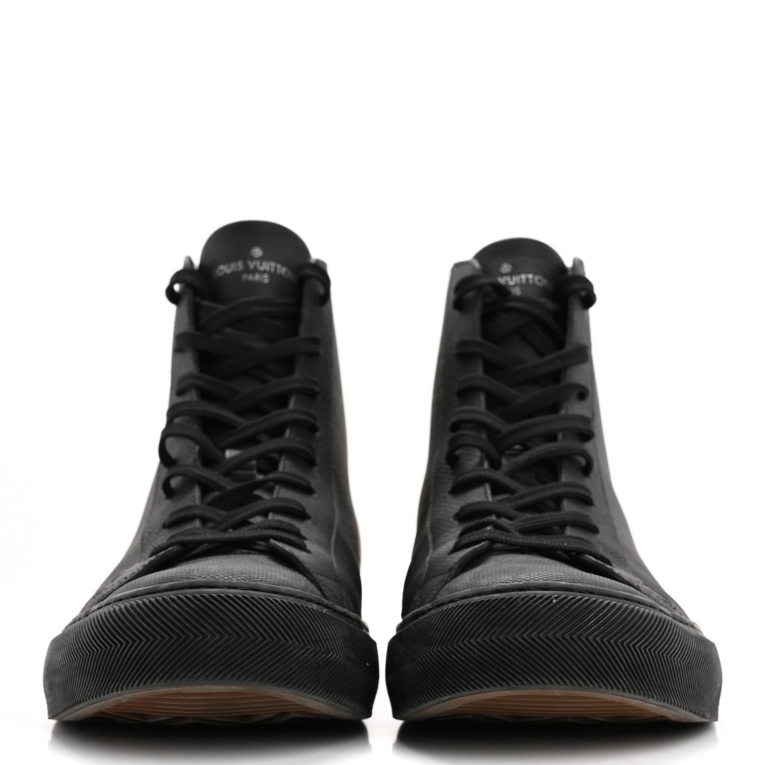 Louis Vuitton Calfskin LV Tattoo Sneaker Boots 8 Black