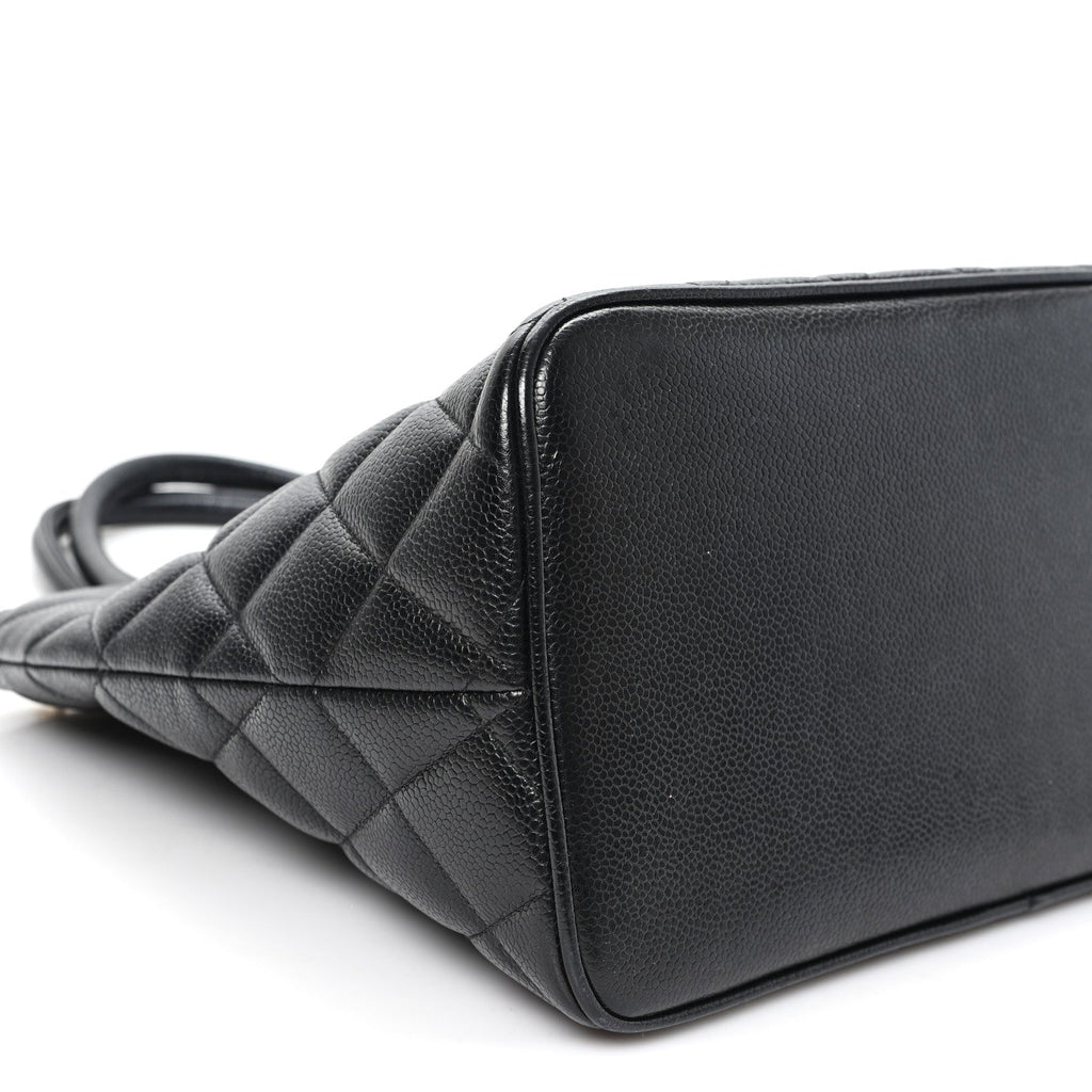 Chanel Caviar Quilted Medallion Tote Black