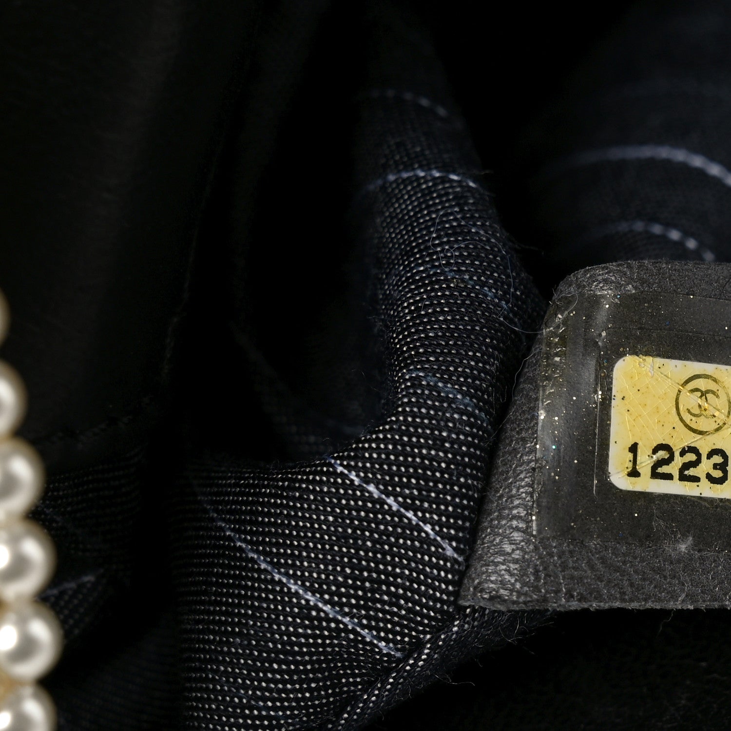 Chanel Lambskin Quilted Medium Westminster Pearl Flap Black