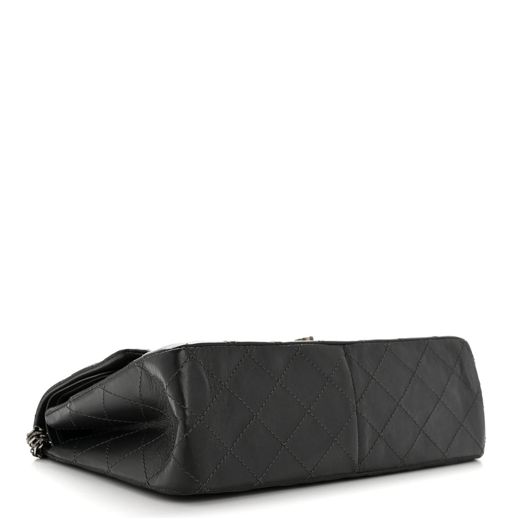 Chanel Aged Calfskin Quilted 2.55 Reissue 227 Flap Dark Grey
