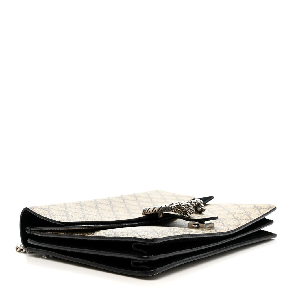Gucci GG Supreme Monogram Medium Dionysus Shoulder Bag Black