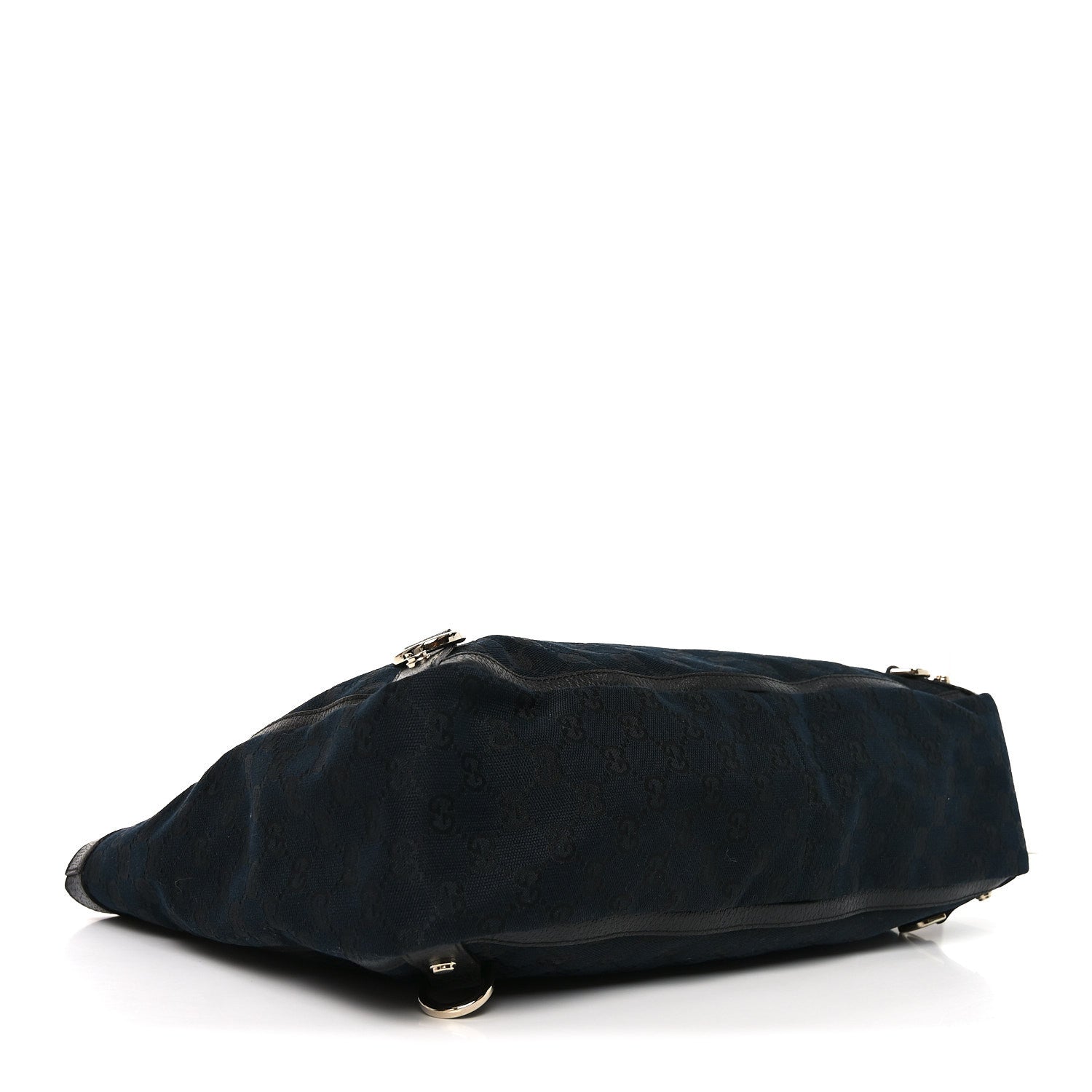 Gucci Monogram Large Abbey Tote Navy Black