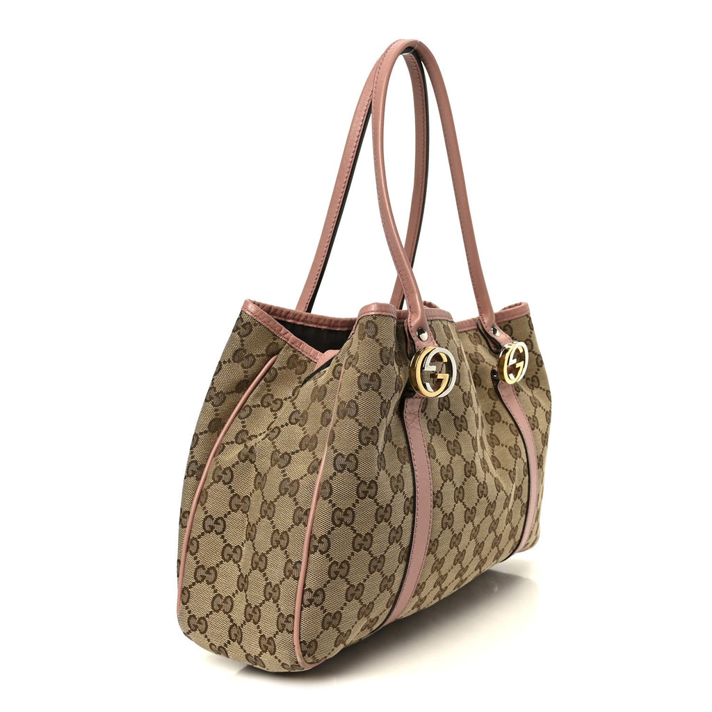 Gucci Monogram Medium Twins Tote Pink