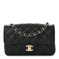 Chanel Caviar Quilted Mini Rectangular Flap Black