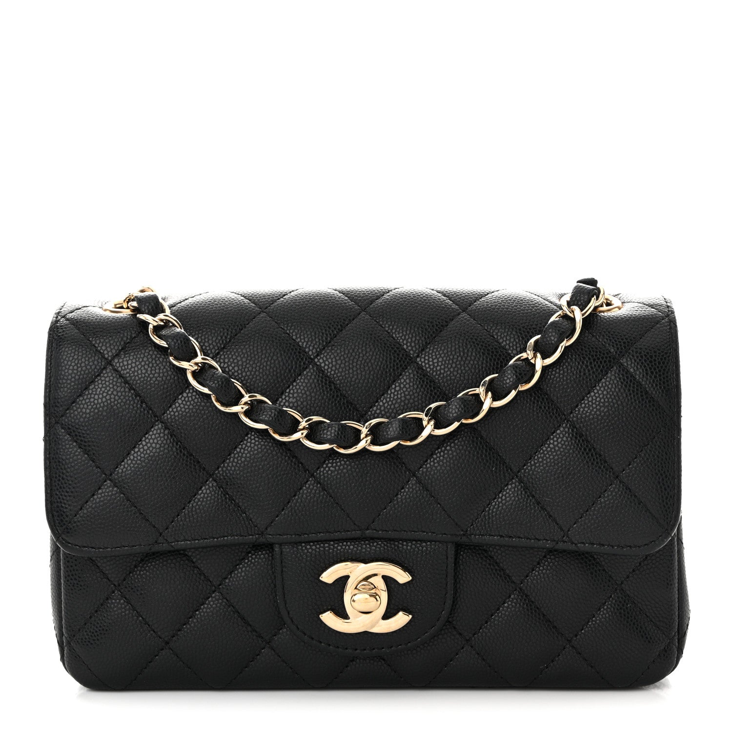 Chanel Caviar Quilted Mini Rectangular Flap Black