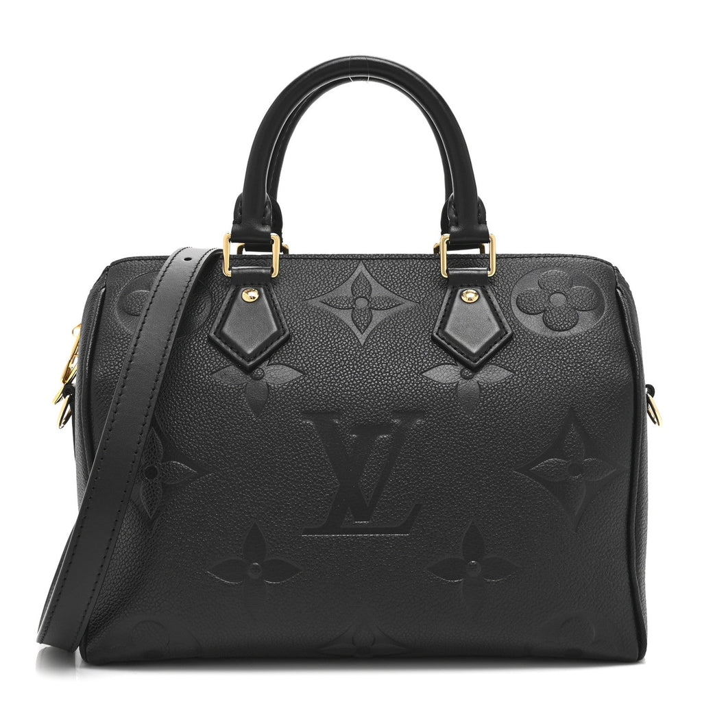 Louis Vuitton Empreinte Monogram Giant Speedy Bandouliere 25 Black