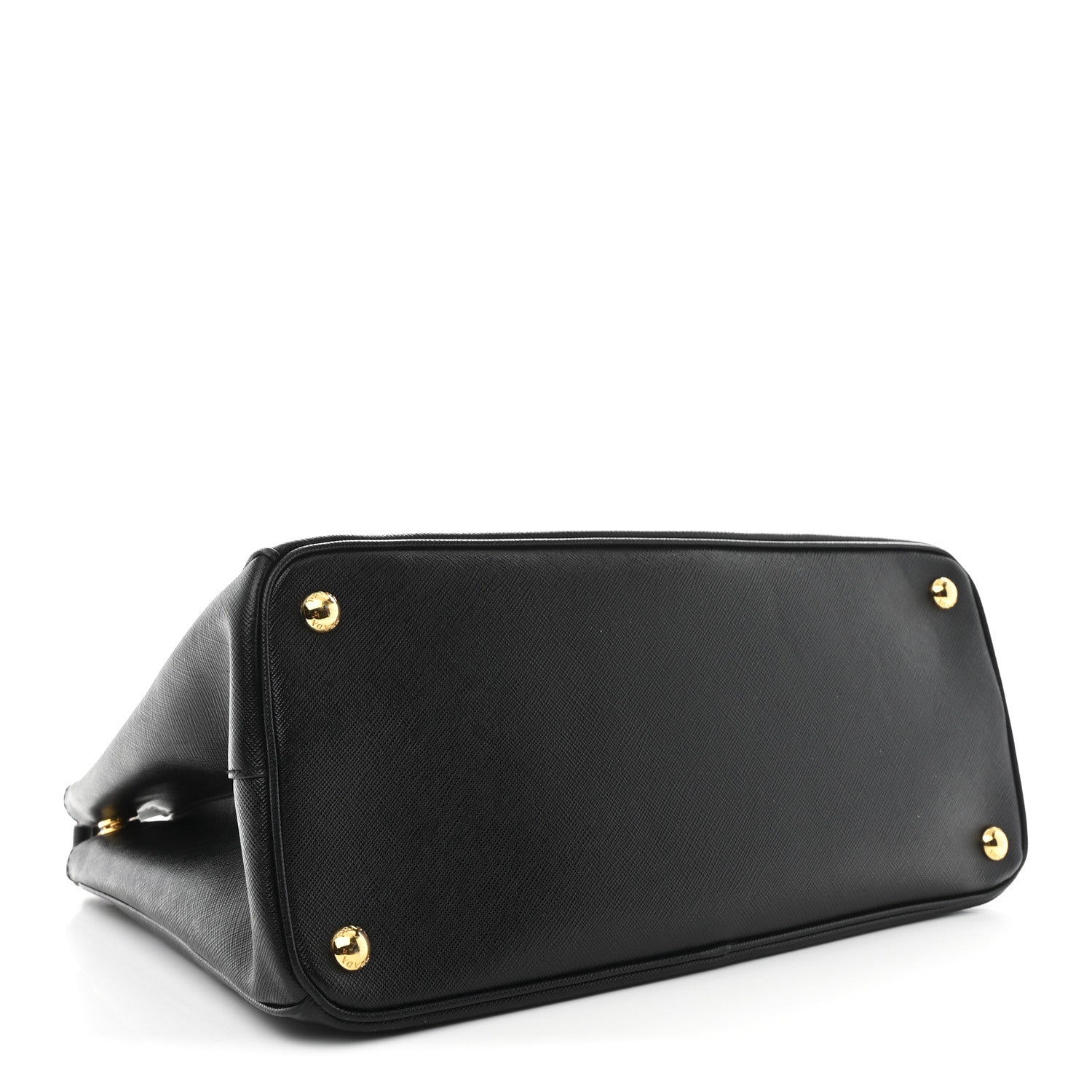 Prada Saffiano Lux Medium Galleria Double Zip Black Black