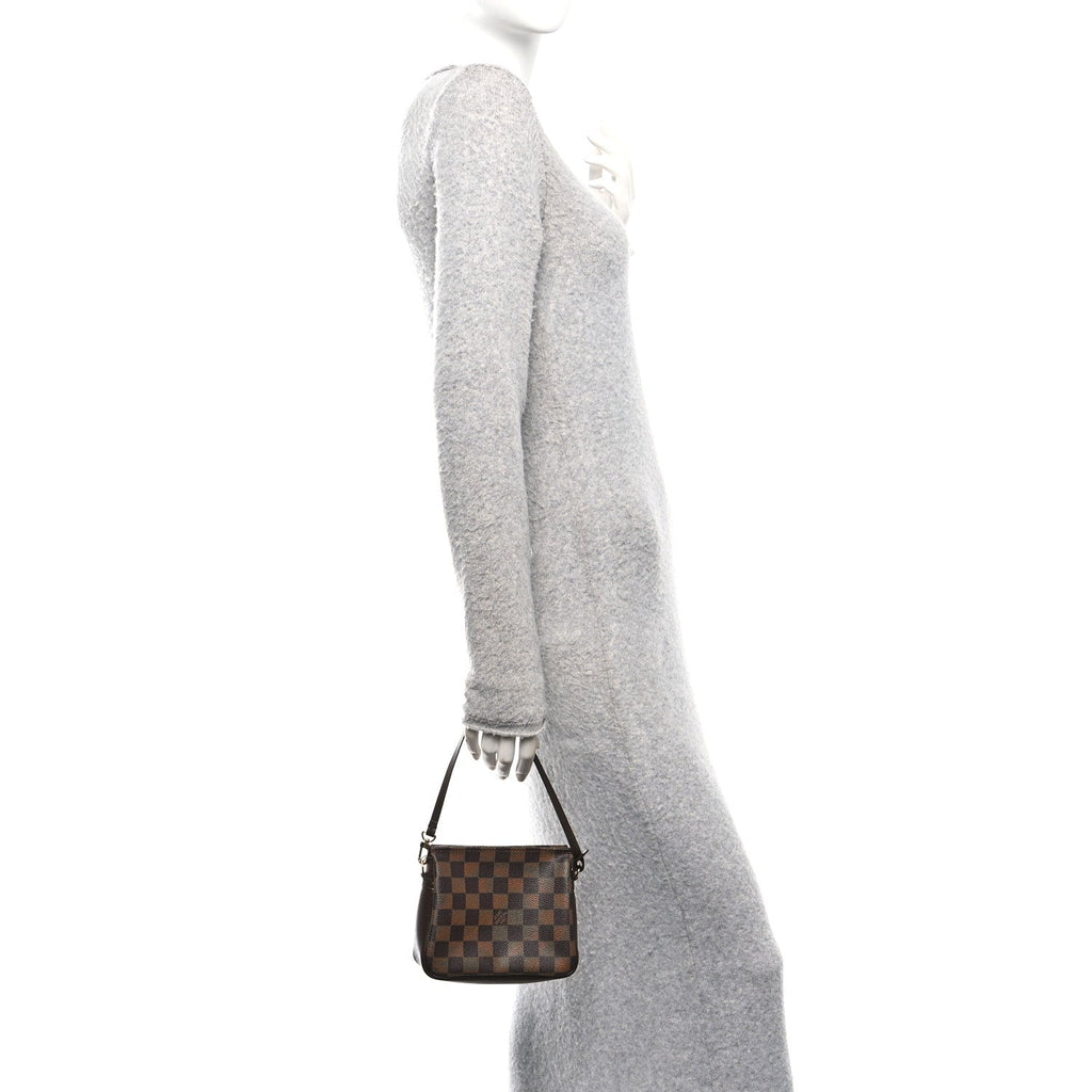 Louis Vuitton Damier Ebene Trousse Make Up Bag Pochette