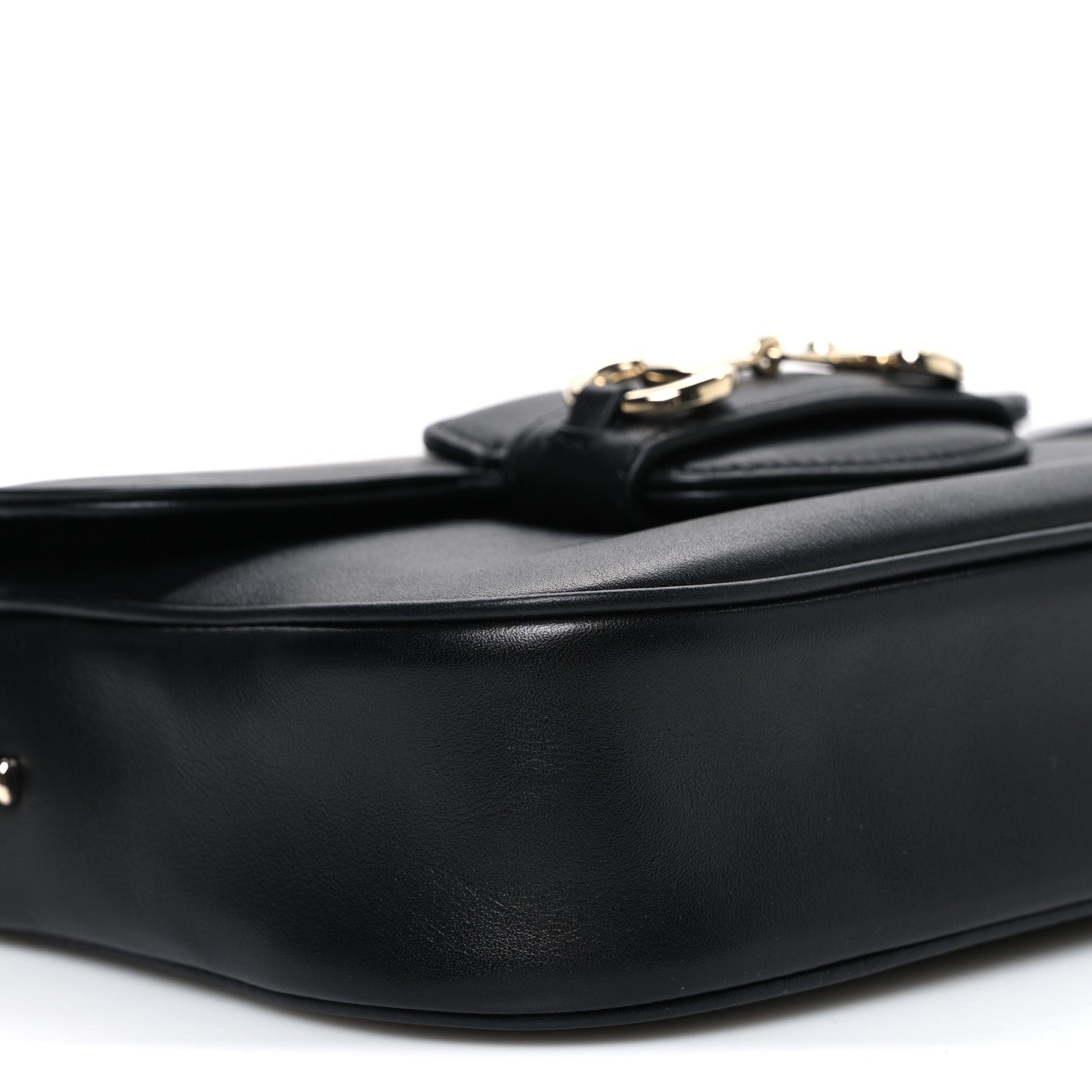 Gucci Arabella Calfskin Horsebit 1955 Shoulder Bag  Black