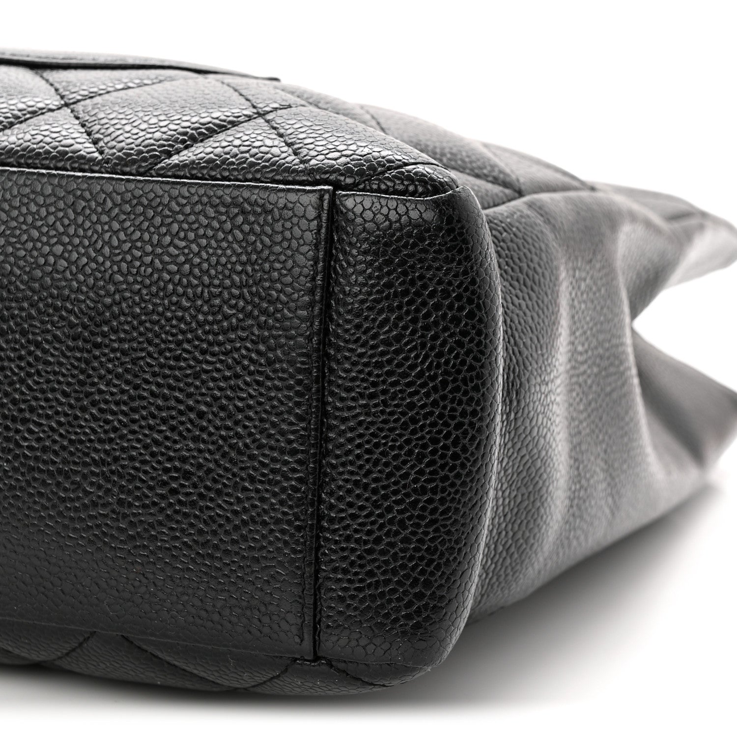 Chanel Caviar Quilted Petit Shopping Tote PST Black