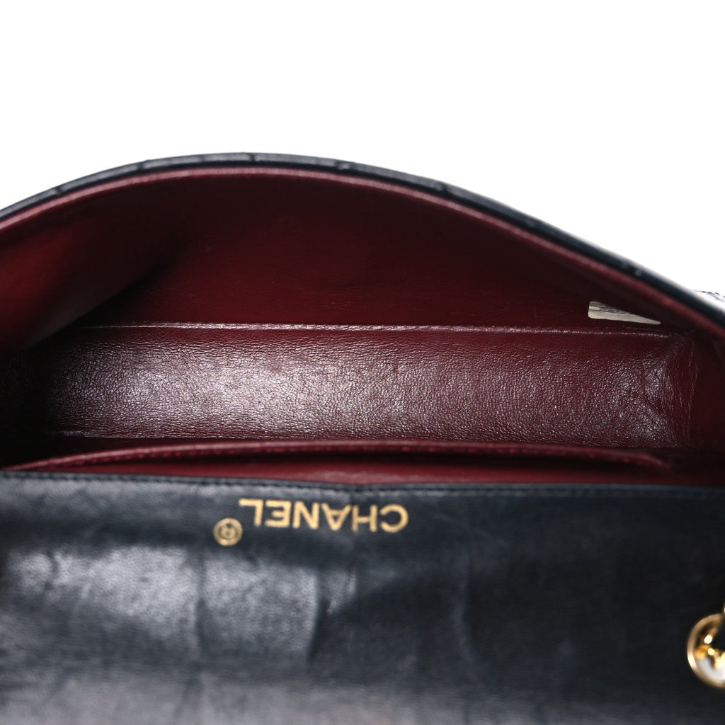 Chanel Lambskin Quilted Jumbo CC Small Single Flap Black