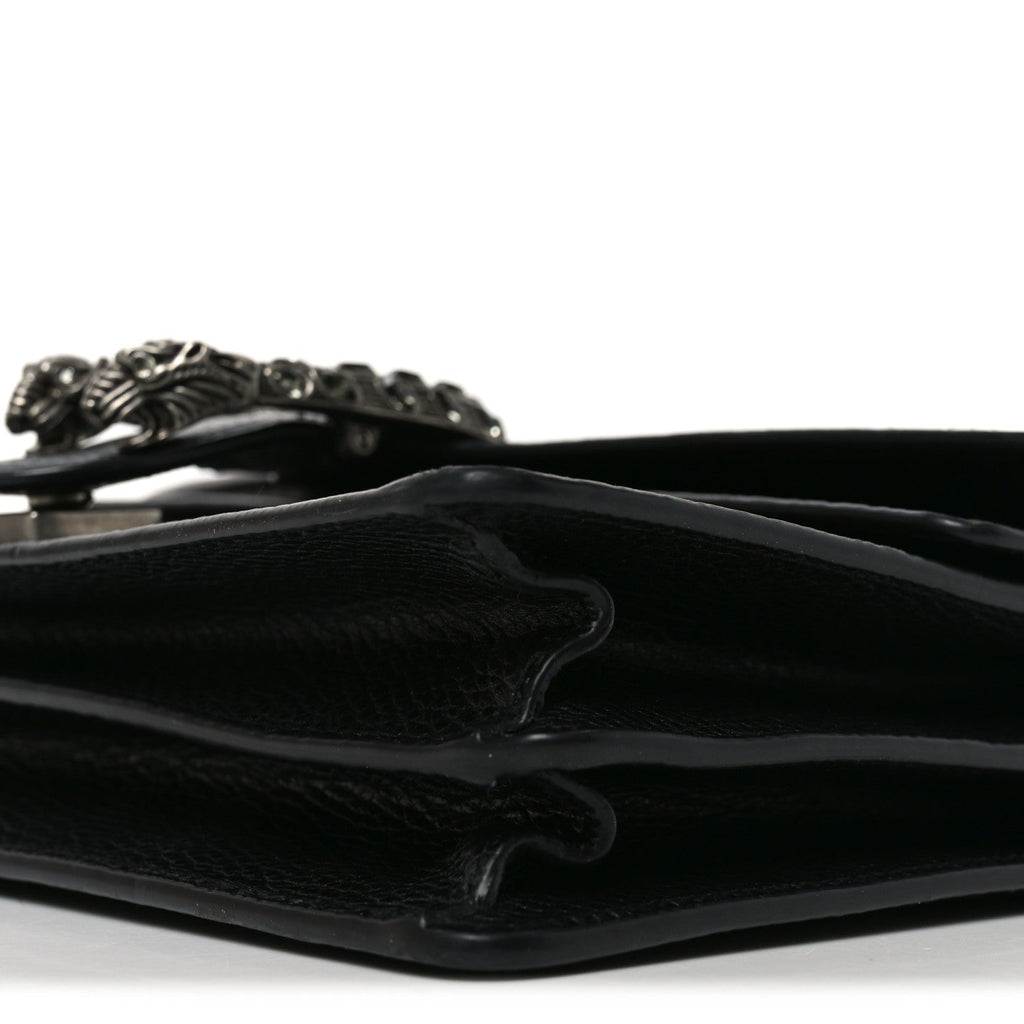 Gucci Pebbled Calfskin Small Dionysus Shoulder Bag Black