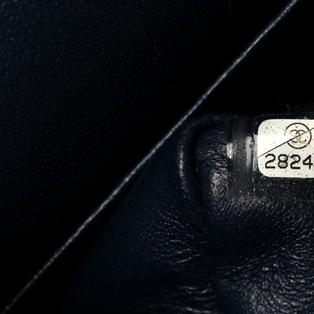 Chanel Caviar Quilted Medium Double Flap Navy